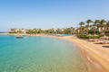Spiaggia e resort sul Mar Rosso a Hurghada, Egitto